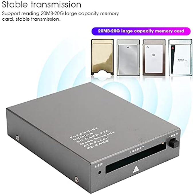 rayihni USB 2.0 PCMCIA CARD READER, USB2.0 INTERFACE TO PC CARD ATA, PCMCIA, PC CARD MEMORY CARD READER SUPPORT 20MB-20G, PLUG AND PLAY, HOT SWAP - Image 3