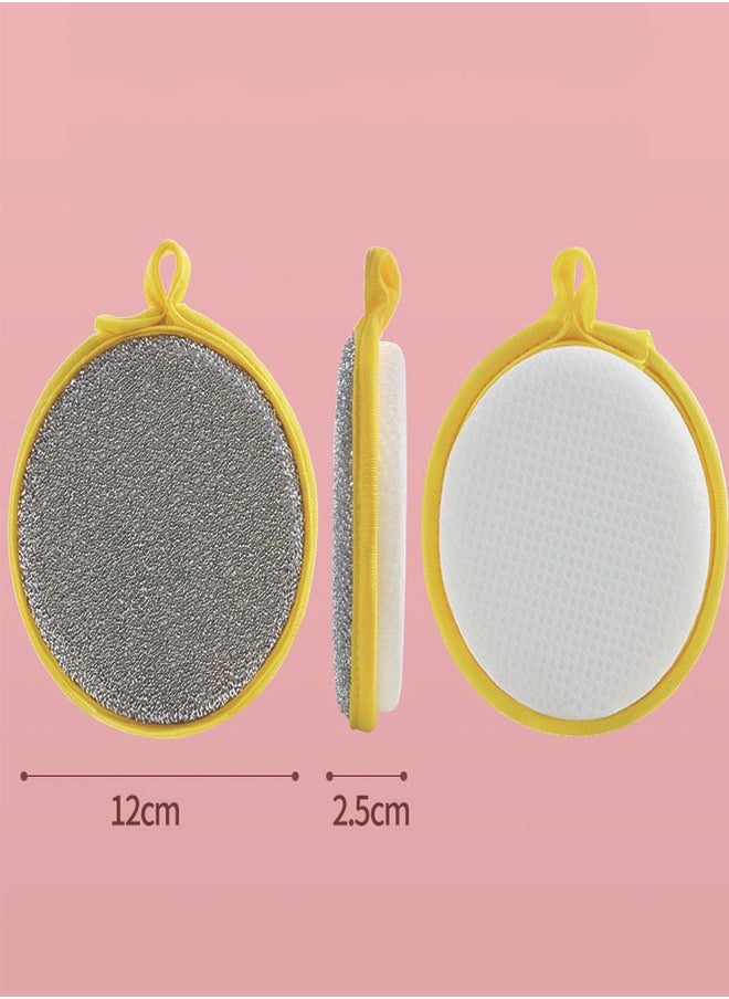 ZCM-HAPPY 30 Piece Cleaning Sponge Double-Sided Brush Set Durable Cleaning Brushes Kitchen Sponge Set Kitchen Scrubber Sponge Multi-Purpose Cleaning Sponges for Home and Kitchen Use  - Image 5
