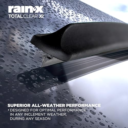 Rain-X 810332 Total Clear Beam Wiper Blades 26" & 18" Windshield Wipers for All-Weather Performance, Rubber Squeegee for Smooth Clean Wipe & Quiet Operation - 2 Pack Value - Image 5
