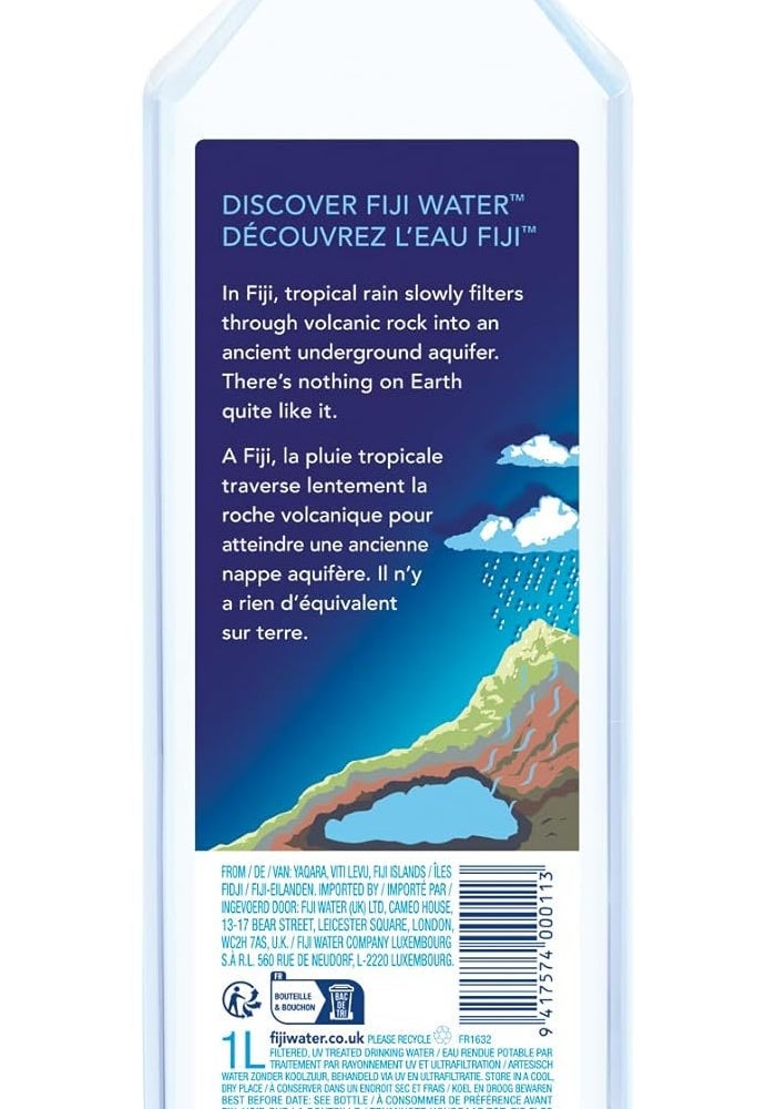 FIJI Natural Spring Water - 1 Litre Pack of 12 - Image 3