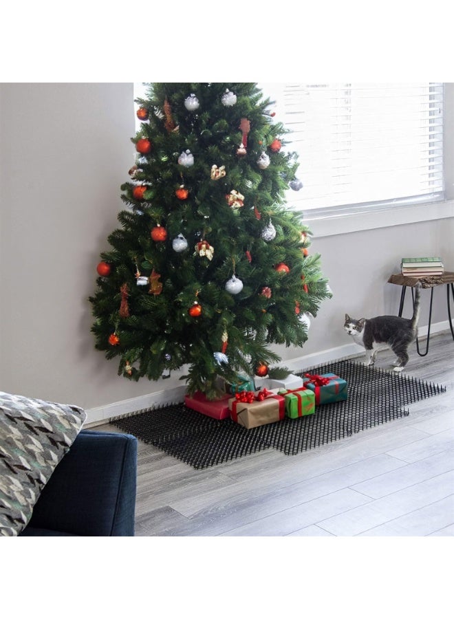 Cat Spike Mat, Cat Deterrent Scat Mat 16 X 13 Inch with Spikes Cat Repellent Indoor Outdoor Mat Cat Dog for All Season (10 Pack) - Image 2