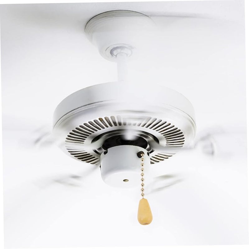 VILLCASE Ceiling Fan Pull Chain Kit 30 Wooden Beads 3 Pack for Light Switch Easy Installation - Image 5