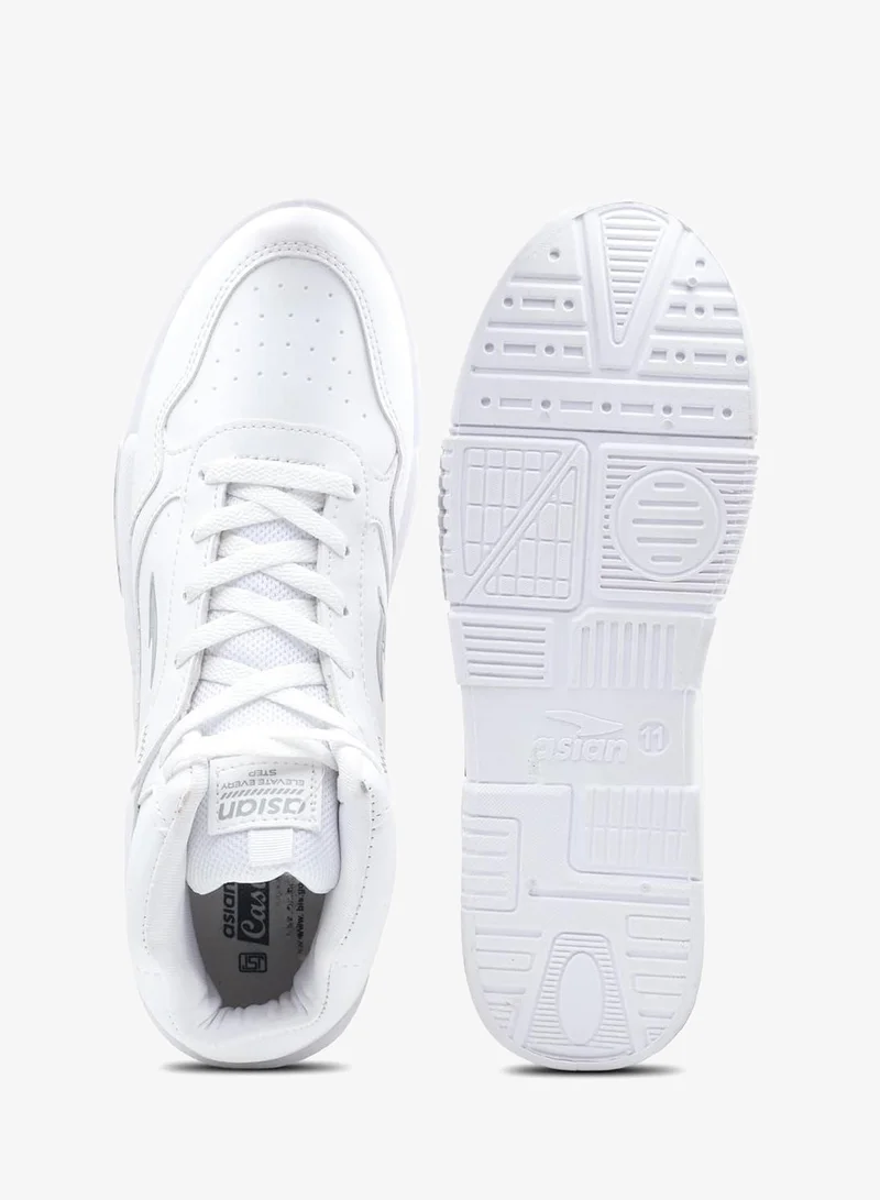 Asian  Casual Sneakers for Men - Full White for Men | Best Price UAE