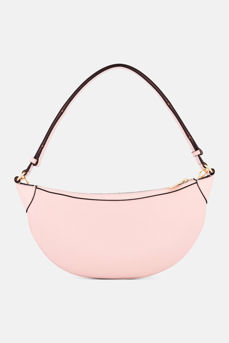 Michael Kors Women Brand Logo Shoulder Bag With Small Pouch, Pink - Image 5