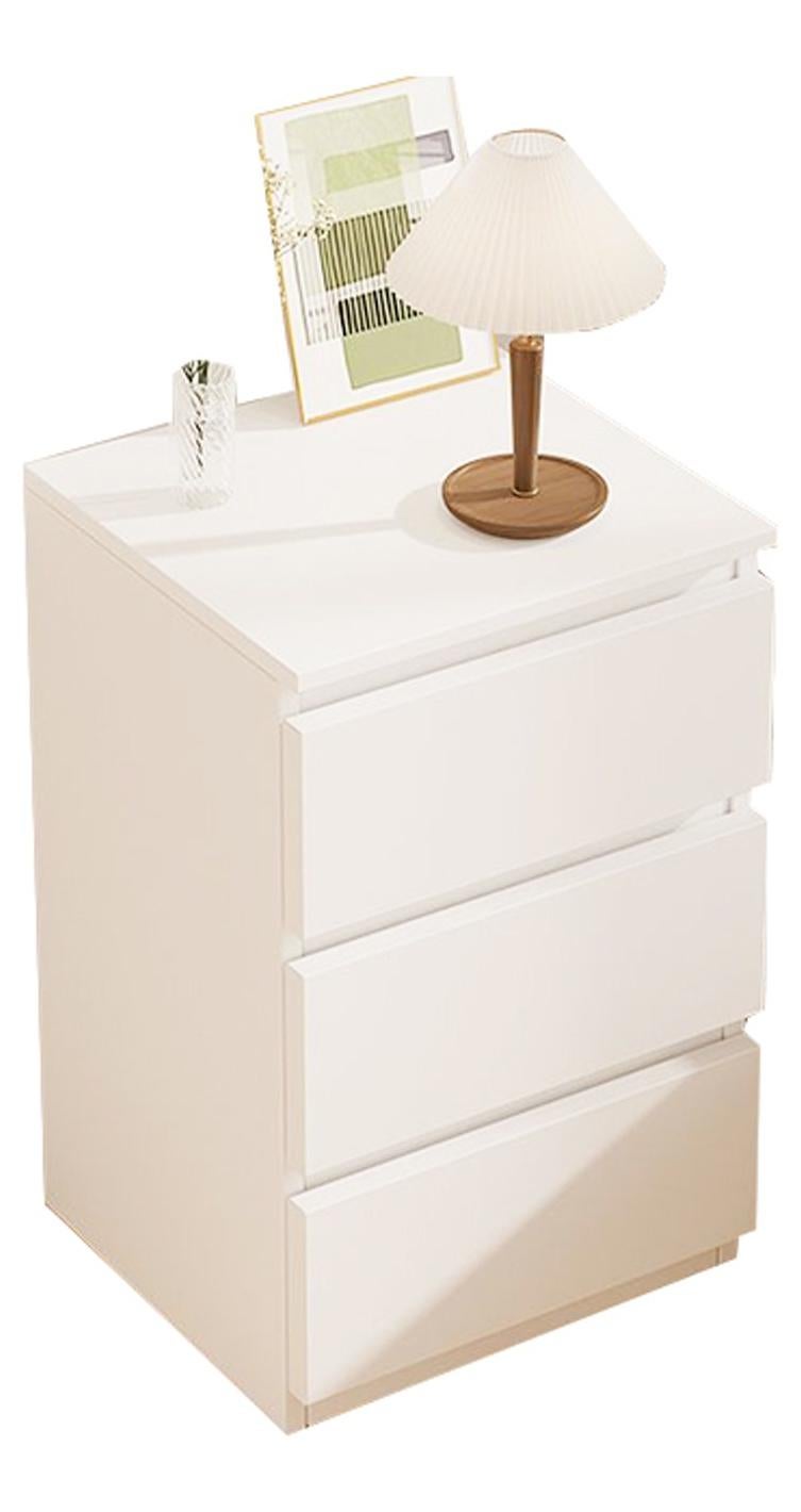 Sharpdo Nightstands Simple Modern Bedroom Bedside Table Solid Wood Minimalist Multi-function Light Luxury Style Bedside Storage Small Cabinet 32*30*59cm - Image 1