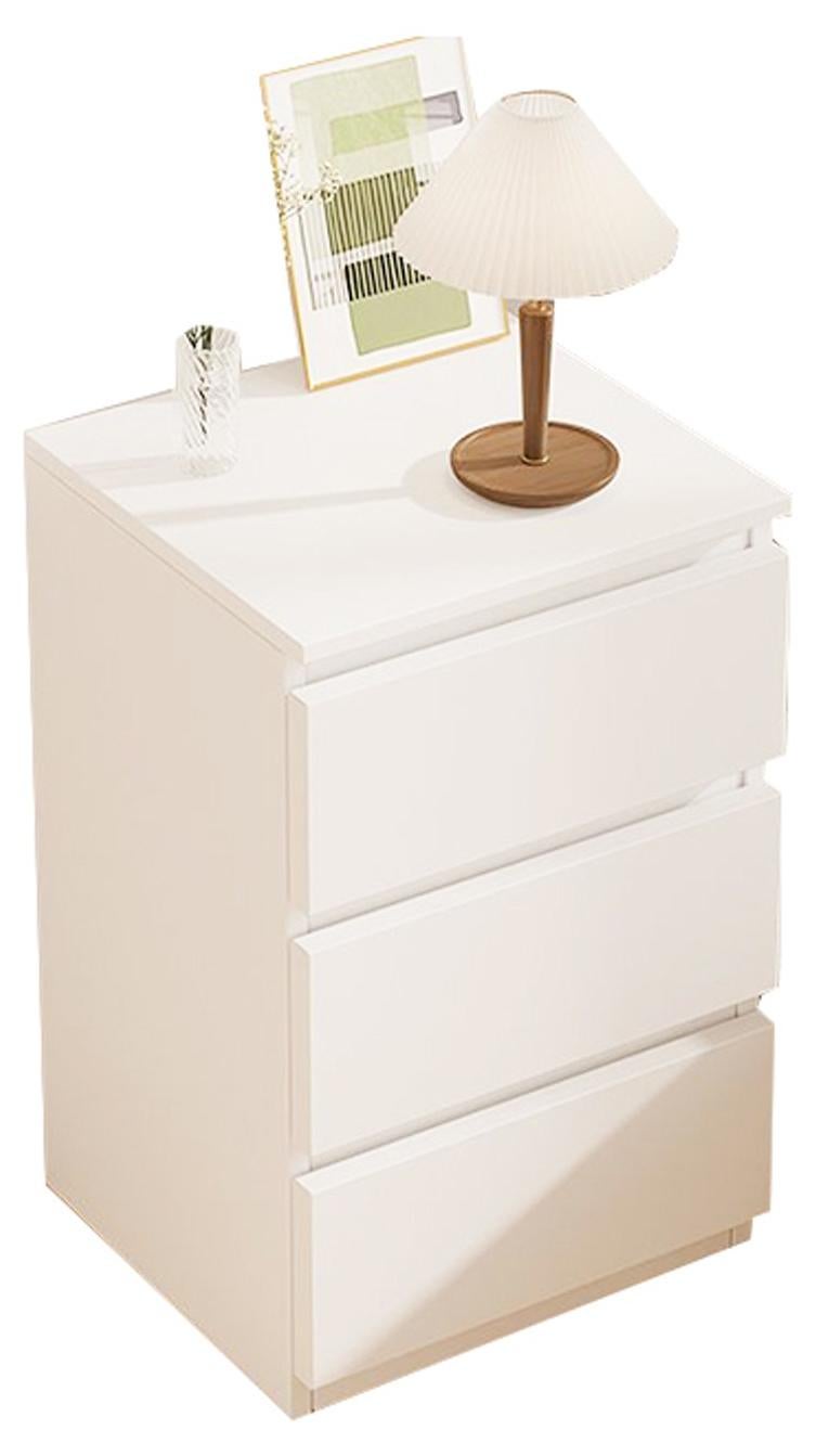 Sharpdo Nightstands Simple Modern Bedroom Bedside Table Solid Wood Minimalist Multi-function Light Luxury Style Bedside Storage Small Cabinet 32*30*59cm - Image 1