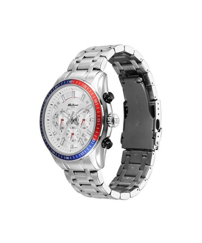Titan Octane White Dial Chronograph Watch for Men 90077km07 - Image 2