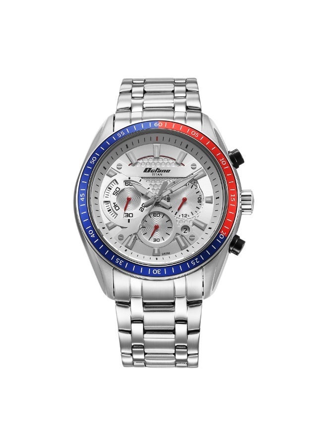 Titan Octane White Dial Chronograph Watch for Men 90077km07 - Image 1