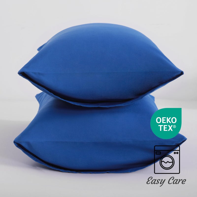 NTBAY King Pillow Cases Set of 2  2 Pack Brushed Microfiber 20x36 Pillow Cases  Soft  Wrinkle  Fade  Stain Resistant Royal Blue Pillow Cases with Envelope Closure  20x36 Inches  Royal Blue - Image 3