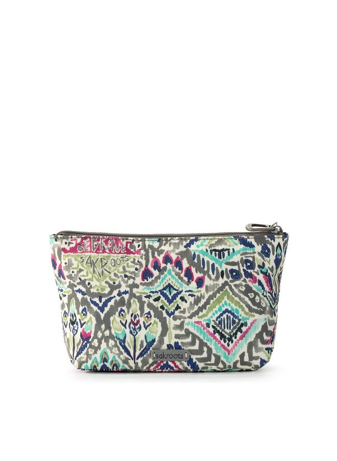 Sakroots Essential Medium Pouch In Ecotwill Slate Brave Beauti  - Image 4
