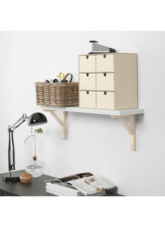 Zaboon Wall Shelf, White/Aspen, 80X20 Cm  - Image 3
