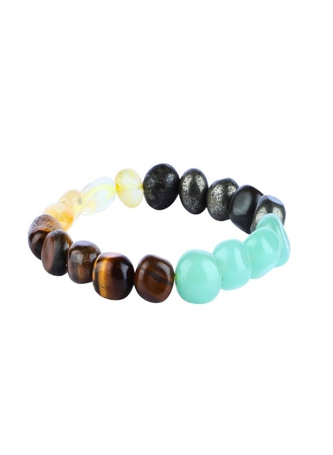 ARE - Aeora Rocks Money Magnet Tumble Bracelet -Original Dhan Yog Bracelet for wealth, Money and Prosperity| Natural crystal for positive vibes, abundance & financial success (Tumble Size: 12-15 mm Approx) - Image 1