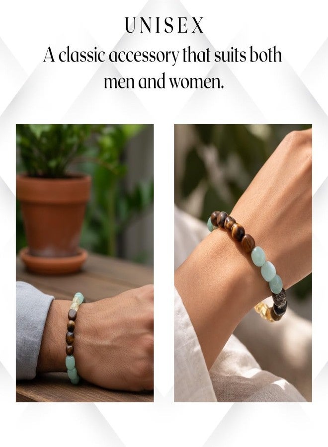 ARE - Aeora Rocks Money Magnet Tumble Bracelet -Original Dhan Yog Bracelet for wealth, Money and Prosperity| Natural crystal for positive vibes, abundance & financial success (Tumble Size: 12-15 mm Approx) - Image 4