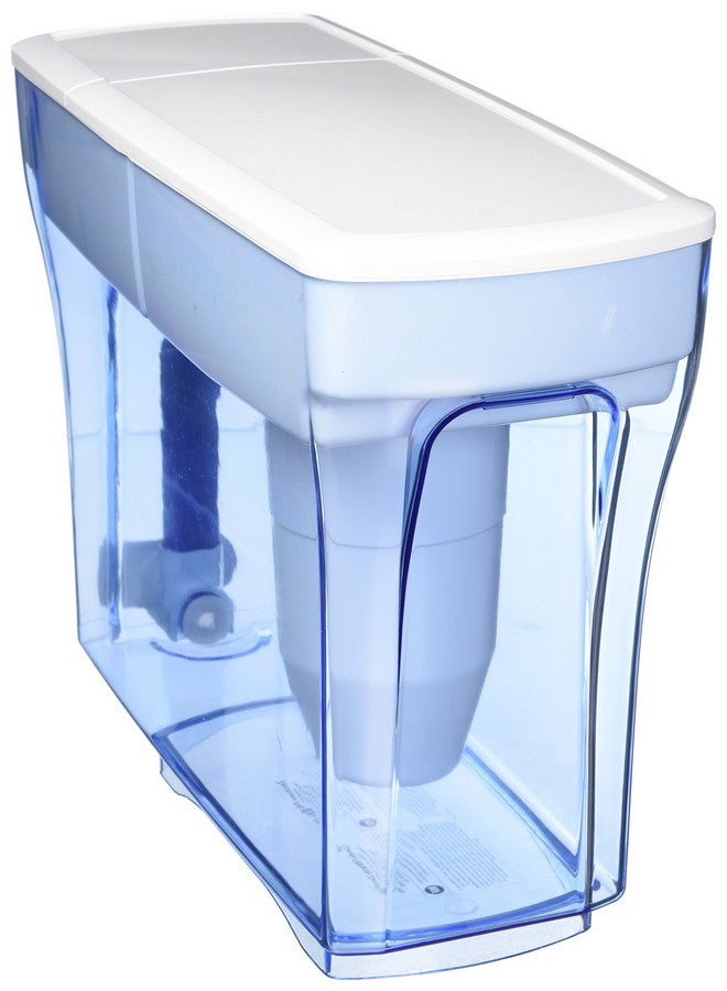ZeroWater 30 Cup Ready-Pour 5-stage Water Filter Dispenser, NSF Certified To Reduce Lead, Other Heavy Metals And PFOA/PFOS, White And Blue - Image 2