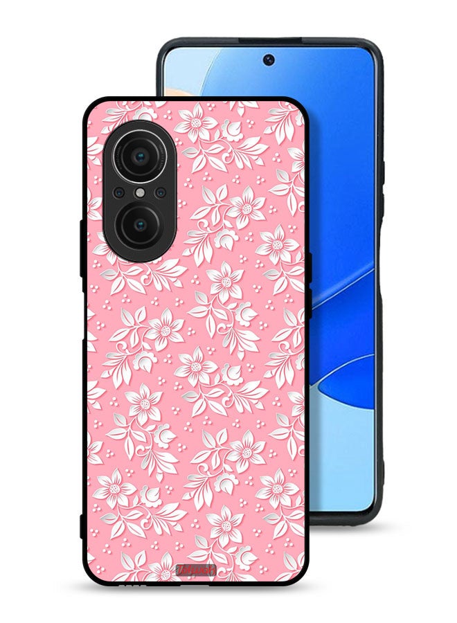 Tolwak Huawei nova 9 SE 5G Protective Case Cover Flowers Background Pattern - Image 1