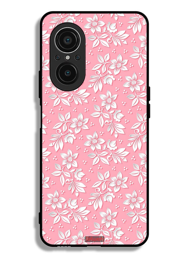 Tolwak Huawei nova 9 SE 5G Protective Case Cover Flowers Background Pattern - Image 2
