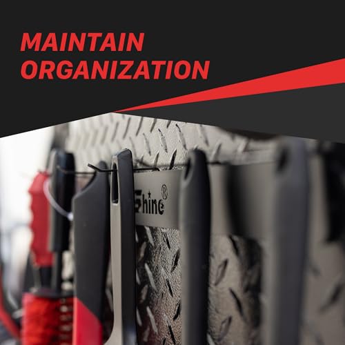 Maxshine Universal Detailing Brush Hanger - 6 Organizer Hooks, Lightweight Wall-Mounted Design for Auto Detailing Supplies, Ideal for Garage & Mobile Use, Easy to Install Car Care Organizer - Image 4