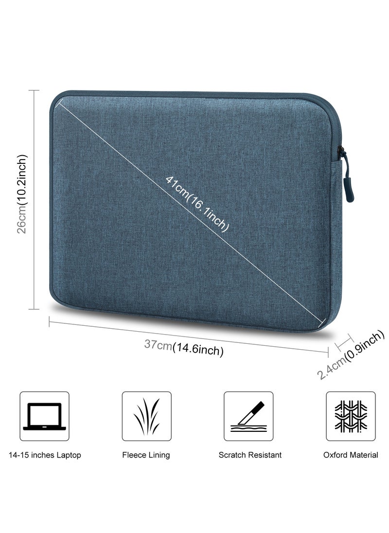 HAWEEL 14-15-Inch Sleeve Case Zipper Laptop Handbag(blue)  - Image 2