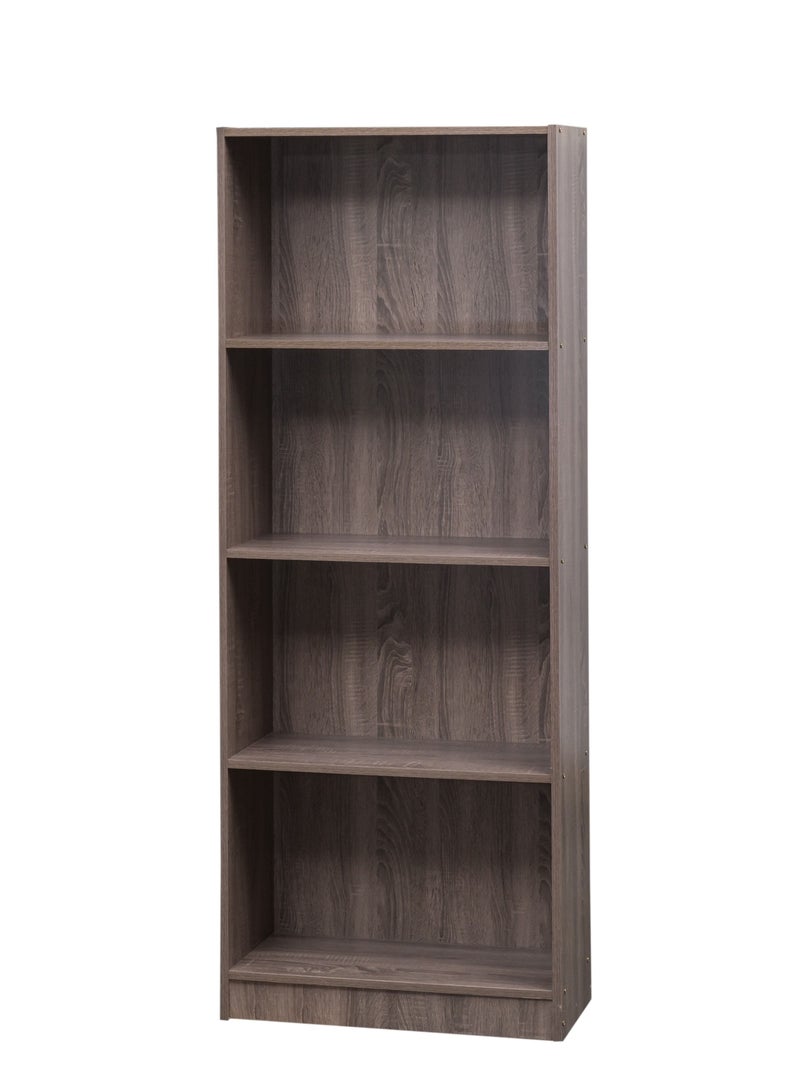 WT-EASYCARE رف كتب مكون من 4 طبقات – Sonama Oak | رف كتب | رف كتب متعدد الطبقات | منظم كتب | تخزين متعدد الوظائف | رف كتب قائم بذاته | خزانة كتب | خزانة ملفات - Image 3