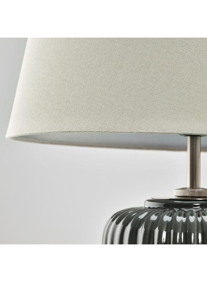 Zaboon Table Lamp, Grey-Turquoise Ceramic/Grey, 52 Cm - Image 4