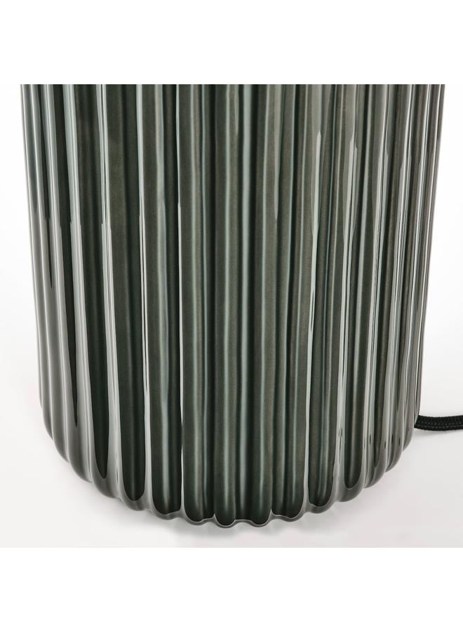 Zaboon Table Lamp, Grey-Turquoise Ceramic/Grey, 52 Cm - Image 5