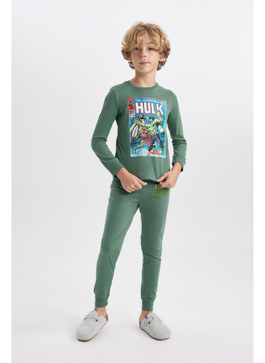DeFacto Boy 2 piece Regular Fit Licensed by Marvel Knitted Pyjamas  - Image 1