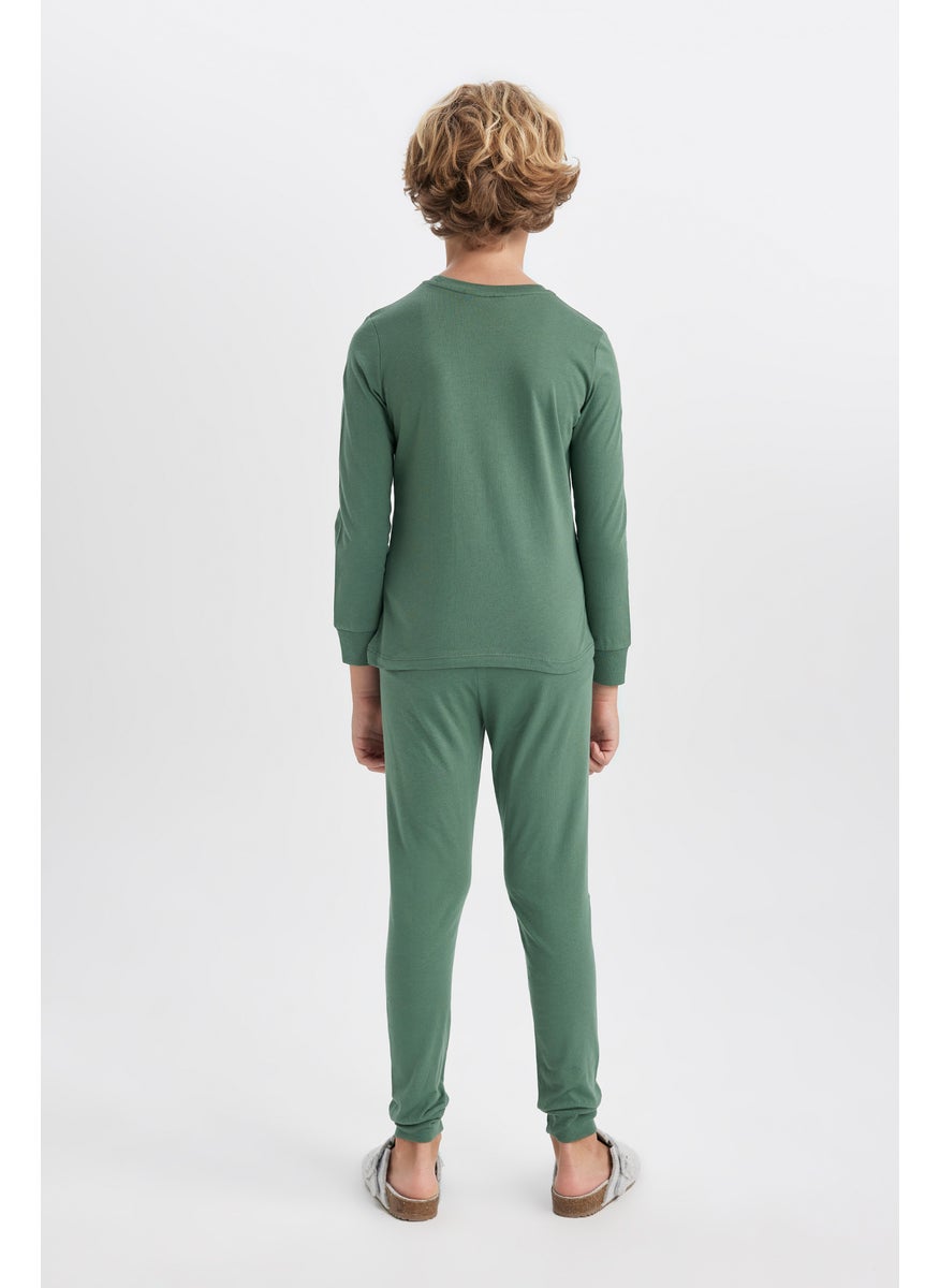 DeFacto Boy 2 piece Regular Fit Licensed by Marvel Knitted Pyjamas  - Image 4