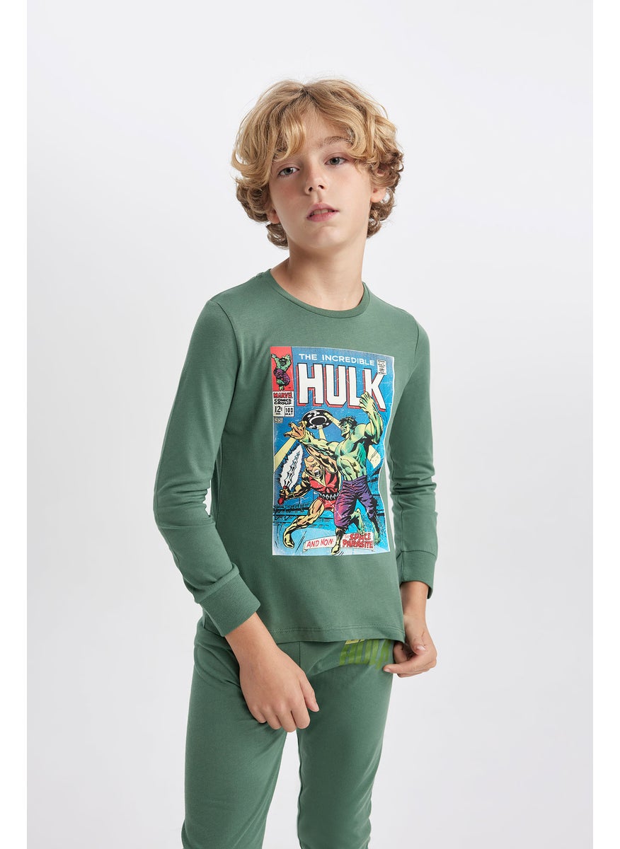 DeFacto Boy 2 piece Regular Fit Licensed by Marvel Knitted Pyjamas  - Image 2