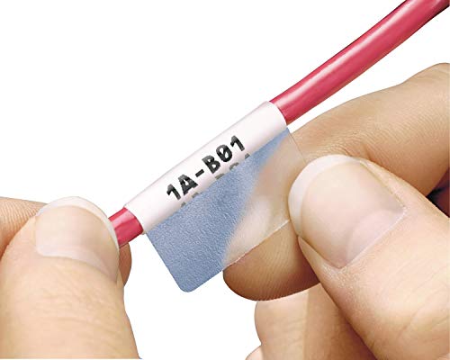 Panduit S100X150YAJ Laser/Inkjet Self-Laminated Label, Polyester, Clear/ White (2,500-Pack) - Image 2