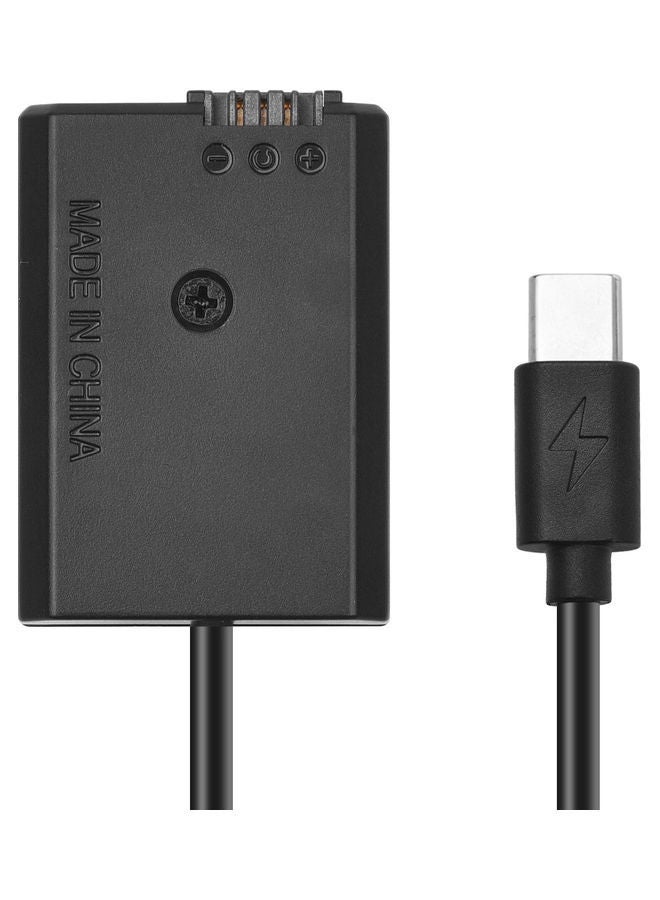 NIBEMINENT Dummy Battery USB-C Coupler Adapter Black  - Image 4