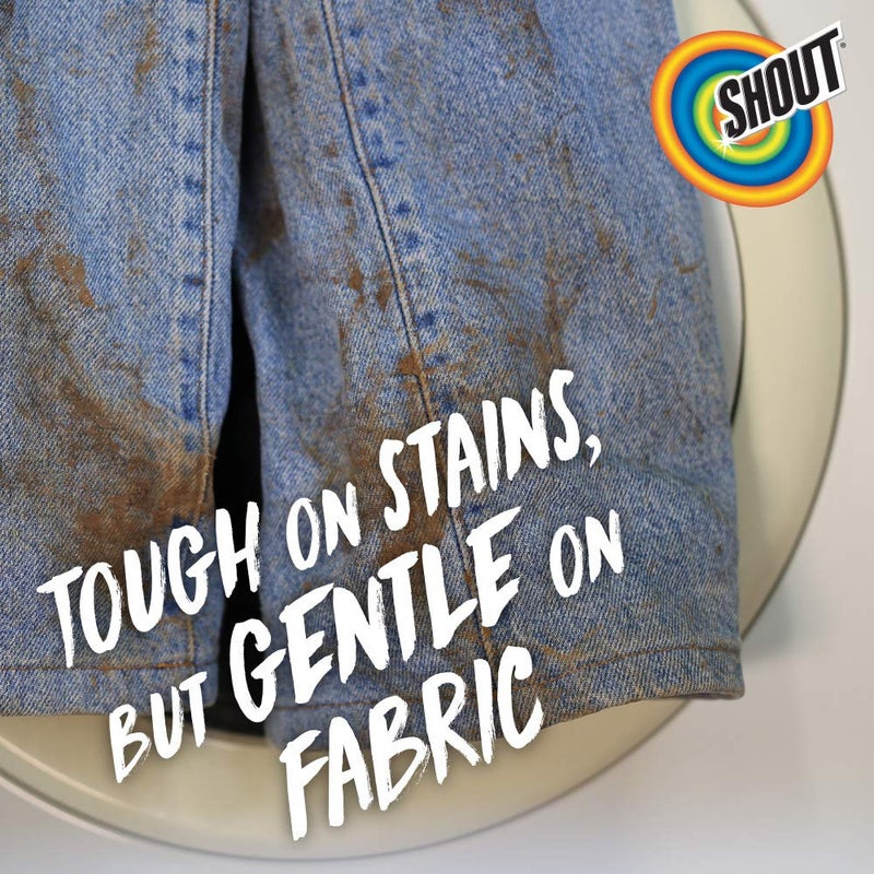 Shout Active Enzyme Laundry Stain Remover Spray for Clothes, Triple-Acting Formula Clings, Penetrates, and Lifts Tough & Everyday Stains - Prewash Refill 60oz (1.7L) - Image 3