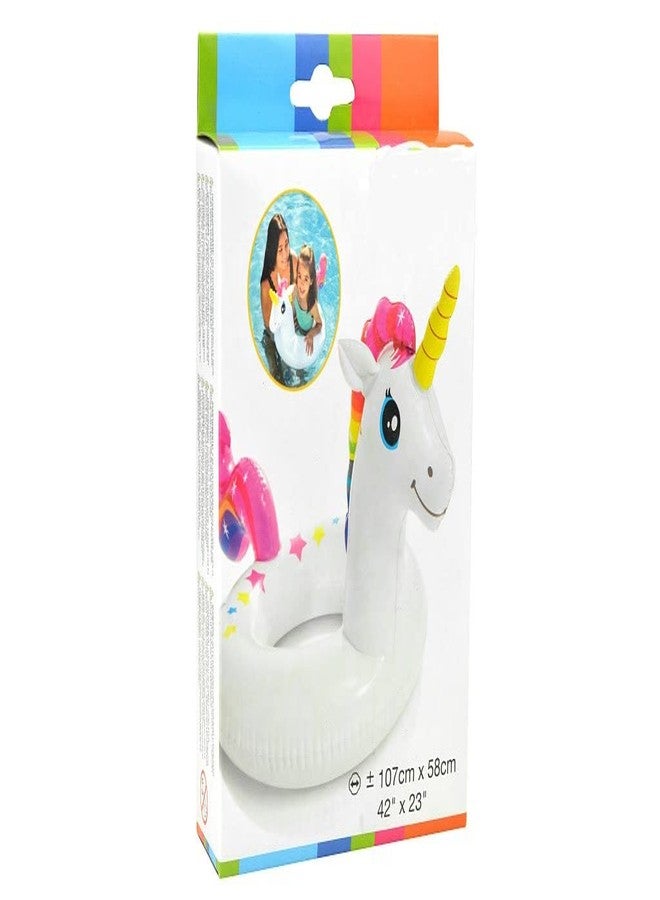STACKRAID Big Animal Unicorn Ring for Swim Pool Aid Trainer Float for Kids Pool Accessories (Pack of 1) - Image 5