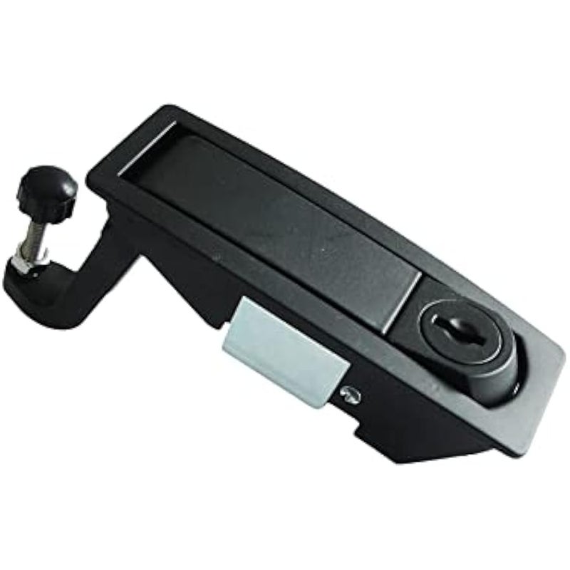 4 قطع مزلاج ضغط قفل الزناد مزلاج ضغط قفل مزلاج ضغط تركيب مستوي سبائك الزنك رافعة قابلة للتعديل تعمل باليد أسود - Image 4