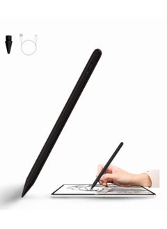 OPULENCE Opulence Tilt Sensitivity Palm Rejection Stylus Pen for Apple iPad 2018 & After 6/7/8/9th Generation i pad Pro 11 /Pro 12.9 3rd/4th/5th/Air 3 & 4 & 5 Precise Writing Drawing Digital Pencil Black  - Image 1
