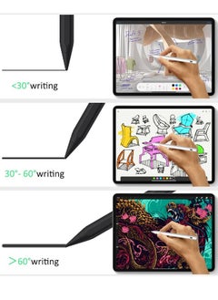 OPULENCE Opulence Tilt Sensitivity Palm Rejection Stylus Pen for Apple iPad 2018 & After 6/7/8/9th Generation i pad Pro 11 /Pro 12.9 3rd/4th/5th/Air 3 & 4 & 5 Precise Writing Drawing Digital Pencil Black  - Image 2