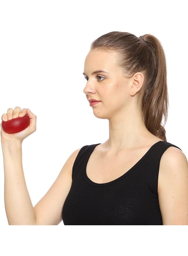 Clubby_GEL BALL for Wrist Muscles Strengthening and Stress Relief Gel Ball for hand exercise with finger physiotherapy Equipment Universal (Red) - Image 3