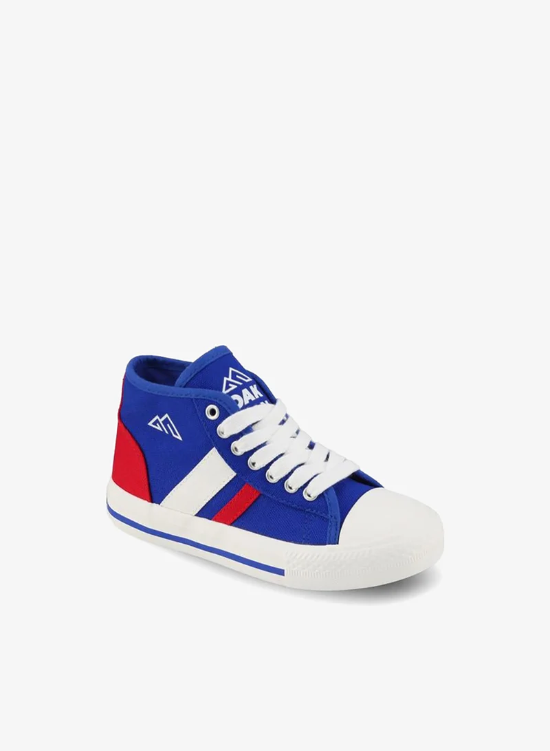 Oaklan By Shoexpress BLUE Boys Colourblock Lace-Up Ankle Sneakers for Men | Best Price UAE