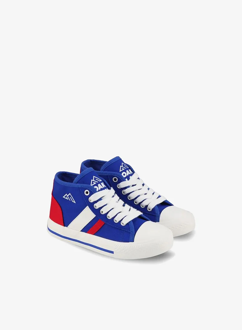 Boys Colourblock Lace-Up Ankle Sneakers