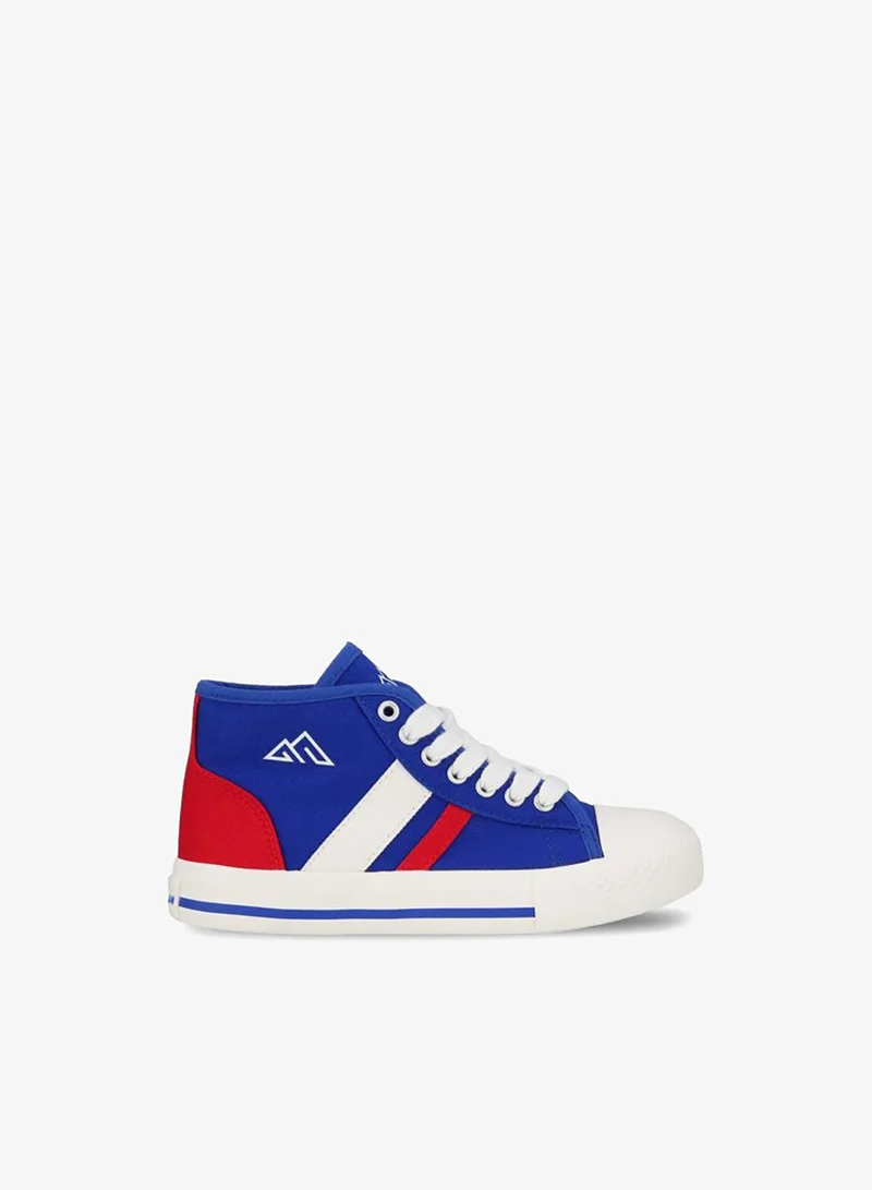 Oaklan By Shoexpress BLUE Boys Colourblock Lace-Up Ankle Sneakers for Men | Best Price UAE