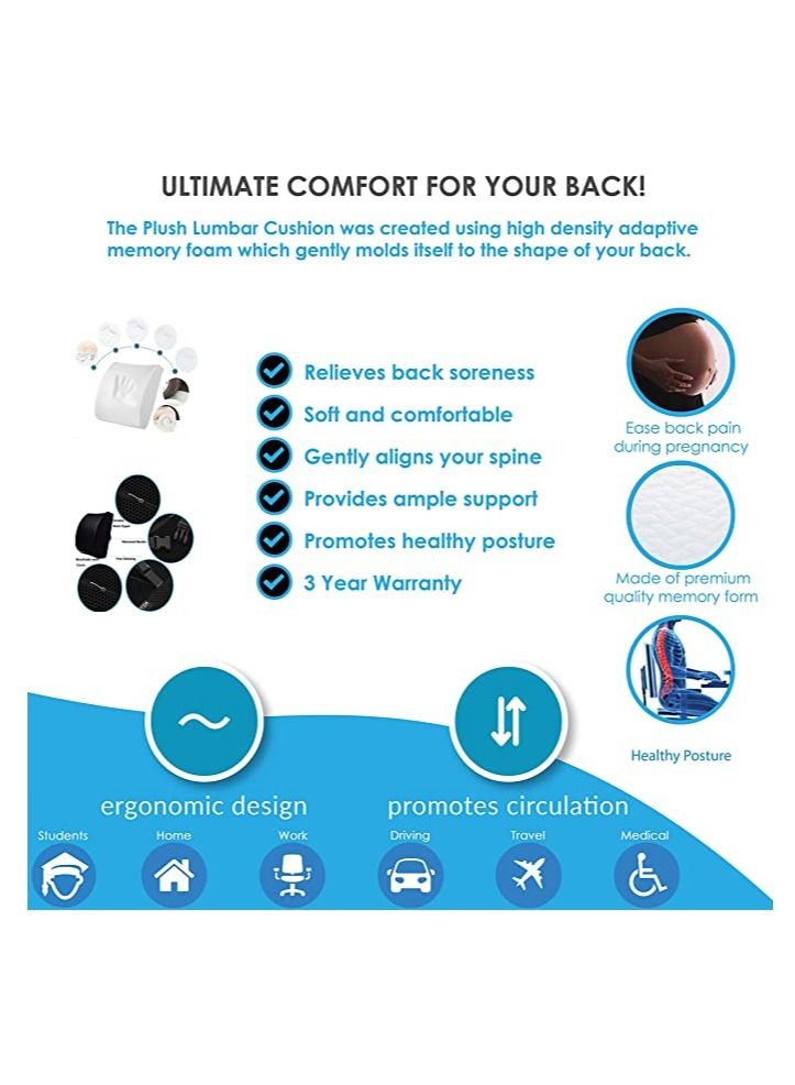 بلش وسادة دعم قطني جل محشوة بالجلد الإبداعي للكرسي - Image 2