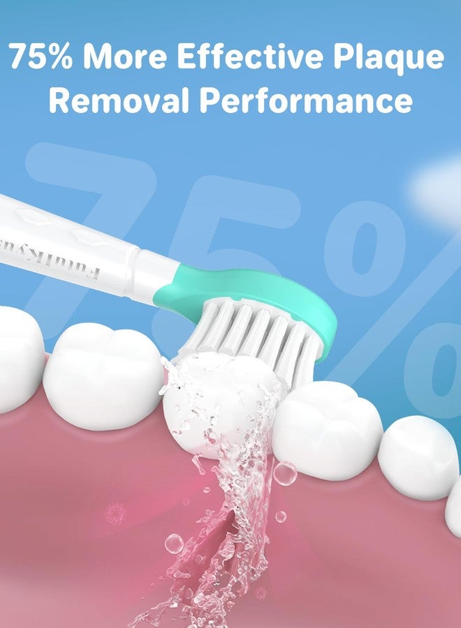 Futulkyus Kids Replacement Heads for Philips Sonicare: 3+ Years Old Children Soft Electric Toothbrush Compact Child Brush Head for Boys Girls, Pink & Blue 8 Pack - Image 5