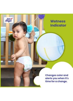 Little Angel Little Angel Extra Dry Baby Pants Diaper, Extra Large (XL) Size, 56 Count, Super Absorbent Core Up to 12 Hrs. Protection, Soft Elastic Waist Grip & Wetness Indicator, Pack of 1, Over 12kg  - Image 4
