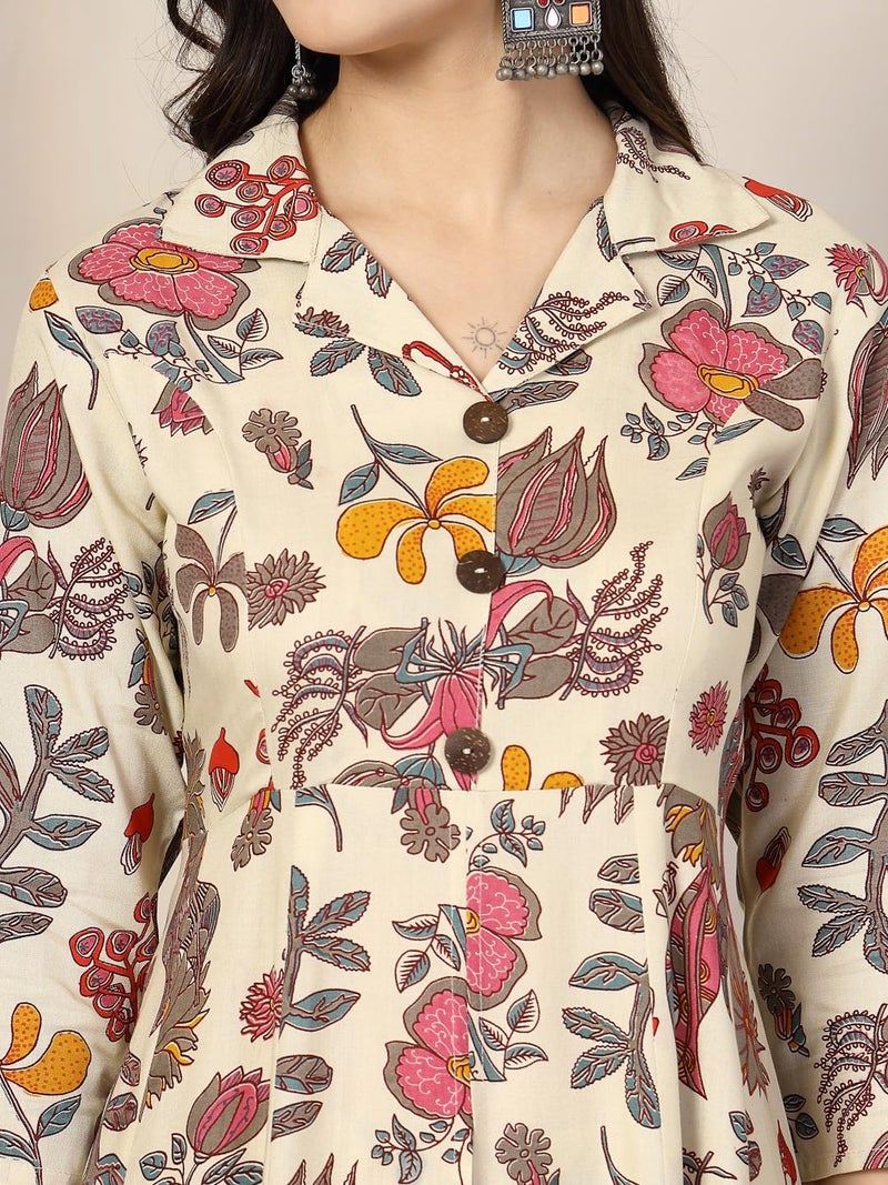 Stylum Women Floral Printed Rayon Kurta Pant Set - Image 5