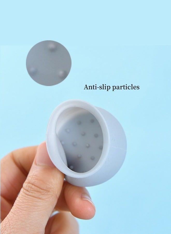 oldlaiben Non Slip Silicone Chair Leg Floor Protectors Extra Small Chair Leg Caps Bottom Anti Slip Small Furniture Feet Covers for Hardwood Floors Prevent Scratches,8 PCS - Image 3