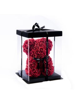 Wine Red + pvc gift box