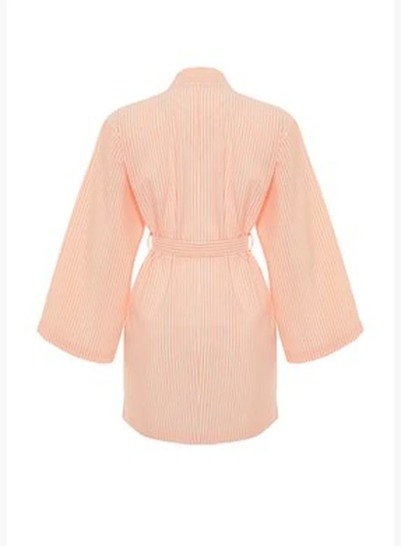 trendyol Seeer-Water Woven with Orange Stripes