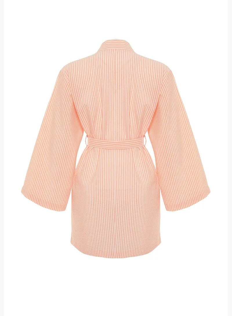 trendyol Seeer-Water Woven with Orange Stripes