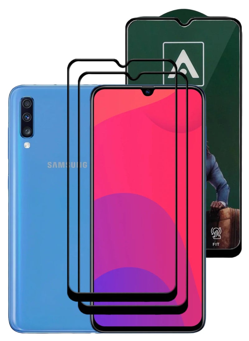 ACLIX 2 Pieces Antistatic ESD Dustproof Premium Quality High Definition Tempered Glass Screen Protector Designed For Samsung Galaxy A70 - Image 1