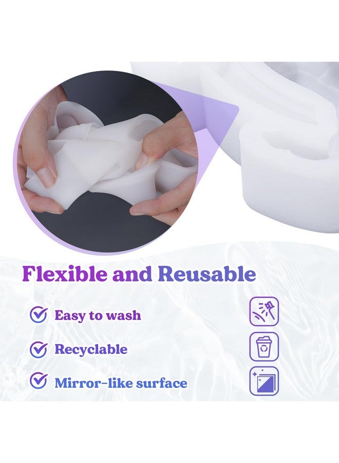 ليتس ريزن قوالب راتنج على شكل سلحفاة من LET'S RESIN، قوالب سيليكون ثلاثية الأبعاد على شكل حيوان لراتنج الإيبوكسي، قوالب سيليكون فنية بحرية كبيرة على شكل سلحفاة بحرية لحرف الراتنج، مصابيح ليلية من الراتنج بموضوع المحيط، ديكور منزلي - Image 5