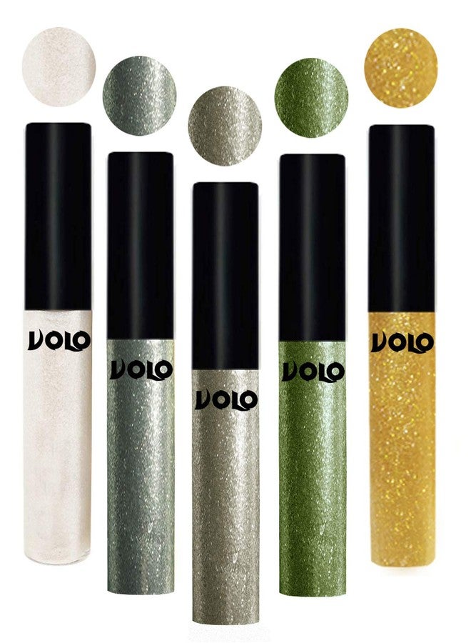 Volo WATERPROOF GLITTER EYE LINER (White, Light Copper) - Image 5